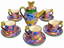 Gorgeous Hand Made Teapot & Saucers by Famous Ardmore Studio picture