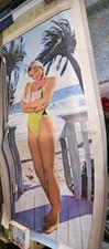 1989 Budweiser King Of Beers COLD FRONT Giant Promo Poster/Door Banner 36
