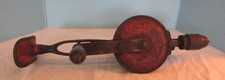 VINTAGE GOODELL PRATT HAND CRANK BREAST DRILL TOOL SMITH GREENFIELD MASS RED picture