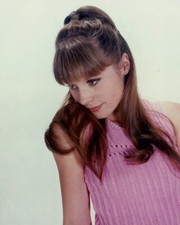 Francoise Dorleac beautiful 1966 portrait in pink sweater 8x10 real photo picture