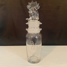 Vintage Heisey Glass 4225 Cobel 1 Pint Cocktail Shaker Rooster Head US Etch picture