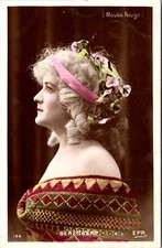MARIE MARVILLE AS “BERENGERE” : MOULIN ROUGE EQUESTRIAN ACT : EPR : RPPC 1908 picture
