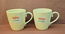New Old Stock Martha Stewart Everyday  Ceramic Coffee Cups Mugs Pastel Yellow picture