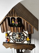 Vintage Cuendet Swiss Musical Cuckoo Clock 7703-13 West German Movement Dancers picture