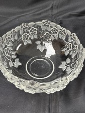 Mikasa  Clear floral glass bowl picture