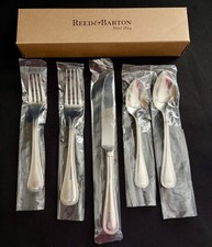 NIB REED & BARTON GRAND HOTEL II 5pc PLACE SETTING STAINLESS FLATWARE -- Qty picture