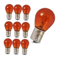 1156 Turn Signal Light, 12V 21W P21W BA15S Halogen Bulb, High 10 PCS Amber picture