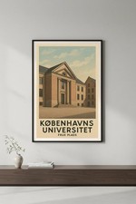 Københavns Universitet Poster 🇩🇰 1920s - 16x24” 200gsm Premium Matte Paper 💎 picture