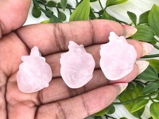 Rose quartz anatomical heart - 1