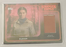 2025 Topps Stranger Things Eleven Red Costume Relic Trading Card picture