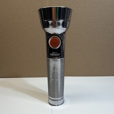 Everready Energizer Union Carbide Vintage Flashlight Chrome  picture
