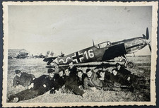 1940's WWII Luftwaffe Messerschmitt BF 109 Aircraft Being Serviced picture