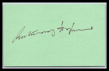 Sir Anthony Hopkins - Actor - 3x5 Card - Signed / Autograph picture