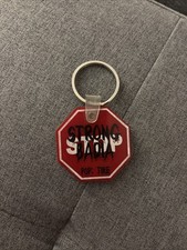Homestar Runner Strong Bad Stop Sign Keychain Pop Tire Vintage picture