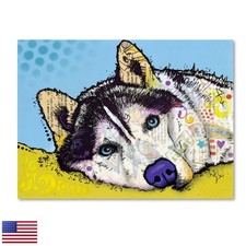 Trademark Fine Art Siberian Husky II Dean Russo 14 x 19-Inch picture