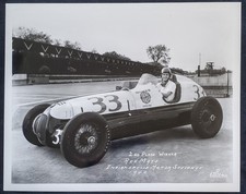 1940 Rex Mays 2nd Place Indianapolis Indy 500 Official IMS IndyCar 8x10 Photo picture