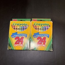 2X Vintage 2006 Crayola 24 Count Crayons Binney & Smith Made in USA Open Box picture