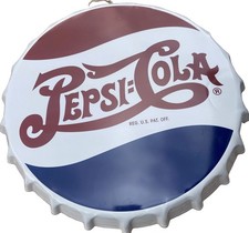 16x16 Pepsi Cola Metal Embossed Sign picture