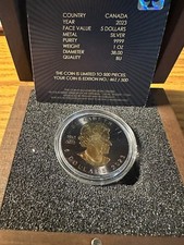 2023 Maple Leaf Black Platinum & 24k Gold 500 MINTED picture