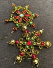 Two Vintage Christmas Ornaments Lot picture