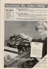 Original 1926 Addressograph Magazine Ad picture