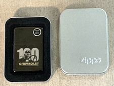 Zippo Lighter New 100 Chevrolet Centennial Commemorative & Tin Case picture