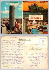 Vintage Sydney Postcard - Opera House, Australia Square, 1969 Curteichcolor picture