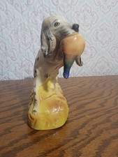 1970 Ezra Brooks Spaniel Hunting Dog w/Pheasant Whiskey Decanter Great Condition picture