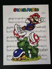 William O’Neill Signed Super Mario Art Print 8.5x11 SWAU Authenticated Nintendo picture