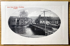 1910 ca. PENDLETON, OREGON antique photo postcard MAIN STREET BRIDGE picture