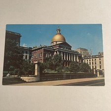 Postcard State House Commonwealth of Massachusetts Boston Massachusetts USA picture