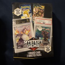 Pokémon Mystery Gems 1 Graded Card & 2 Booster Pack 2024 Sealed picture