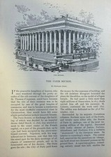 1887 France Paris Bourse Stock Exchange picture