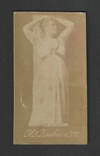 c1880s N664 Tobacco Card - Old Fashion Fine Cut - Lillian Russell Arms Raised picture