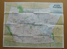 Prairie Provinces: Alberta, Saskatchewan Manitoba - 1994 National Geographic Map picture