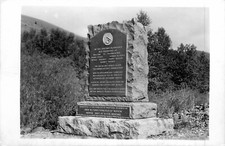 1940s Alder Gulch Montana mining monument Fairweather RPPC Postcard 25-4594 picture