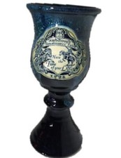 Vintage 1994 Scarborough Renaissance Faire Jousting Deneen Pottery Goblet picture