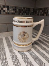 Northern Illinois University Mug/Stein Gold Accents .Made By .WC Bunting. picture
