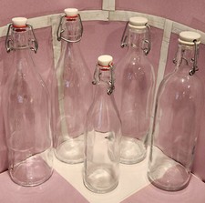 PRE-OWNED Extra Old Antique & Vintage Bormioli Rocco Swing top Glass Bottles picture