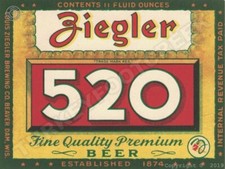 Ziegler 520 Beer Label 9