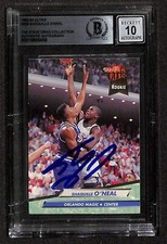 Shaquille O'Neal 1992-93 Ultra #328 RC Signed Card Auto Grade 10 BECKETT picture