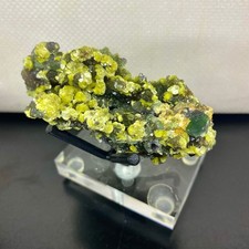 148G Rare Natural Namibia Garden fluorite quartz crystal Mineral Specimen+stand picture