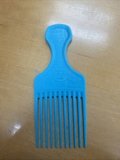 Vintage Goody Comb Hair Pick Lift Turquoise Textured 80's, 90's 6.5
