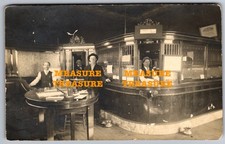 C.1910 RPPC COWETA, OK OKLAHOMA BANK INTERIOR CASHIER TULSA PHOTO Postcard Q16 picture