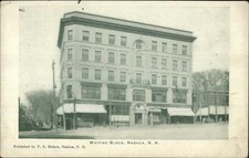 Nashua NH Whiting Block c1905 UDB Postcard picture