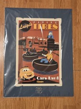 Disney Cars Land Grand Opening 2012 Luigi's Flying Tires Poster DCA 18x14 picture
