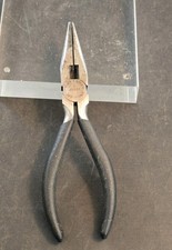 Vintage USA Craftsman 45081 Black Handle Needle Nose Needlenose Pliers  picture
