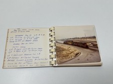 Vintage 1977 Mini Train Photo Album SP 9950 U50 UP 6931 Amtrak Lot picture