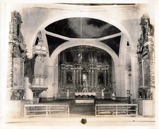 RARE CUBA CUBAN OLD HAVANA CHURCH BUILDING INTERIOR 1920s ORIG PHOTO MA84 picture