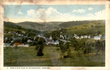 Wilmington, Vermont Bird's-Eye View, 1929 Postcard picture